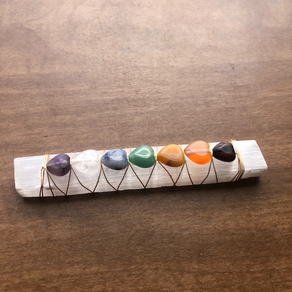 Selenite Chakra Wand - Picture 3 of 6